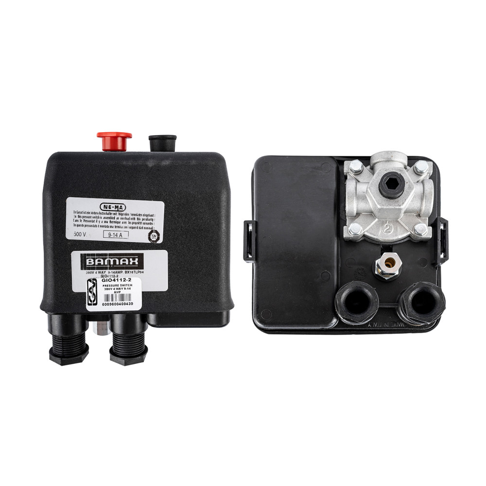 Pressure Switch 380V 4 Way 9–14 Amp